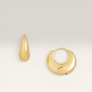 NWOT J. Crew Huggie hoop earrings in gold